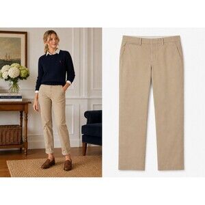 Polo Ralph Lauren NWT Khaki Tan QUIN Boyfriend Chino Pants Size 4